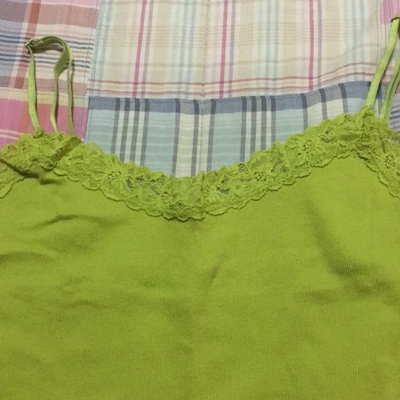 GAP Apple Green Lace-Trimmed Camisole XL - Picture 3 of 6